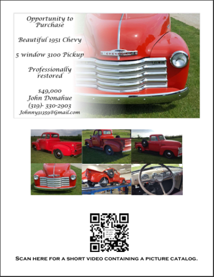 Photo 1 for 1951 Chevrolet 3100 for Sale by Owner