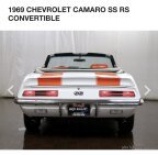 Thumbnail Photo 4 for 1969 Chevrolet Camaro SS Convertible for Sale by Owner