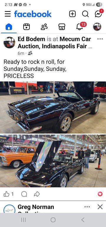 1971 Chevrolet Corvette Stingray Convertible