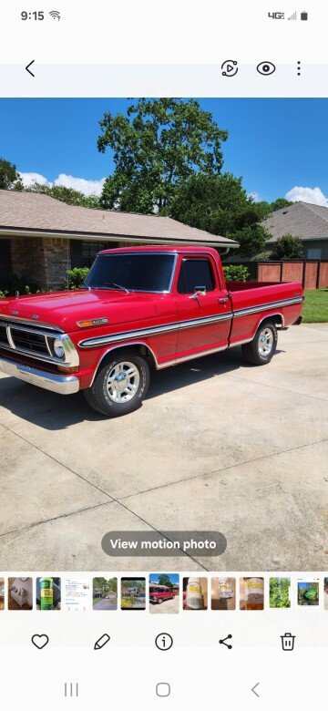 1972 Ford F100 2WD Regular Cab