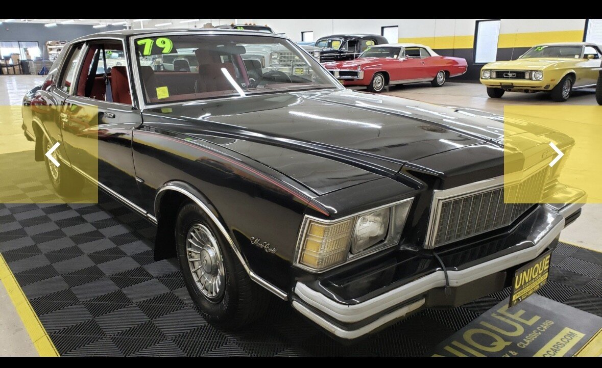 1979 Chevrolet Monte Carlo Classic Cars for Sale near Anderson, South