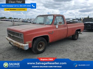 New 1981 Chevrolet C/K Truck 2WD Regular Cab 1500