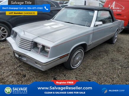 Photo 1 for 1985 Dodge 600 ES Convertible