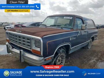 1985 Dodge Ramcharger AD 100 2WD