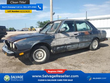 Photo 1 for 1986 BMW 528e Sedan