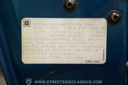 Photo 1 for 1991 Chevrolet Camaro RS