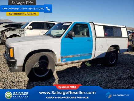 Photo 1 for New 1993 Chevrolet S10 Pickup 4x4 Regular Cab