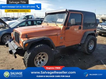 New 2001 Jeep Wrangler 4WD SE