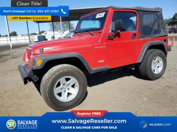 New 2001 Jeep Wrangler 4WD SE