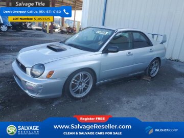 New 2002 Subaru Impreza WRX Sedan