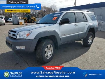 New 2003 Toyota 4Runner 4WD