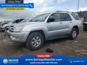New 2003 Toyota 4Runner 4WD