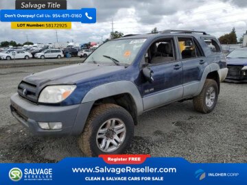 2003 Toyota 4Runner 4WD