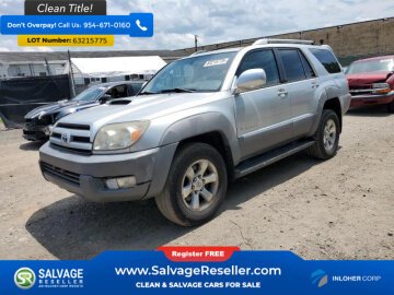2003 Toyota 4Runner 4WD