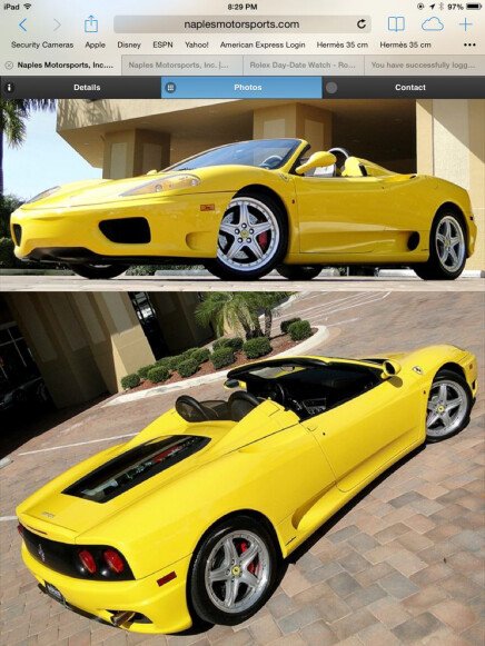 Photo 1 for 2004 Ferrari 360 Spider for Sale by Owner