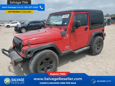Photo 1 for 2005 Jeep Wrangler 4WD Sport