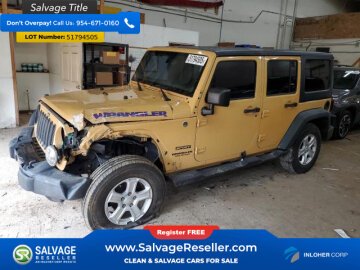 New 2014 Jeep Wrangler 4WD Unlimited Sport