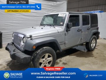 New 2015 Jeep Wrangler 4WD Unlimited Sport
