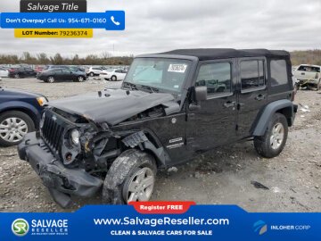 New 2016 Jeep Wrangler 4WD Unlimited Sport