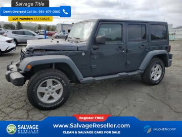 New 2016 Jeep Wrangler 4WD Unlimited Sport