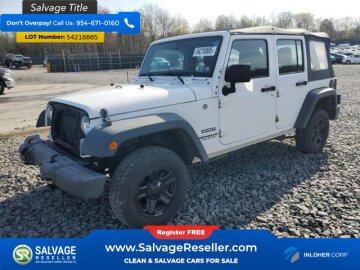 New 2016 Jeep Wrangler 4WD Unlimited Sport
