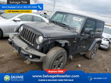 Photo 1 for New 2017 Jeep Wrangler 4WD Sahara