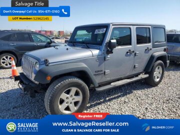 New 2017 Jeep Wrangler 4WD Unlimited Sport