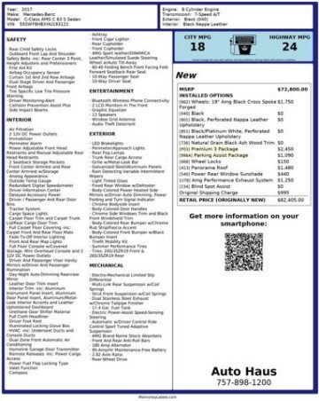 2017 Mercedes-Benz C63 AMG