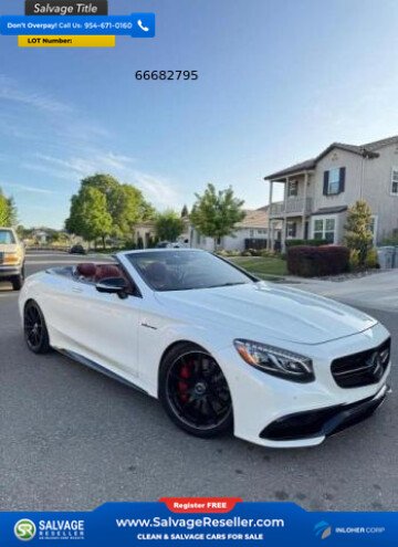 2017 Mercedes-Benz S63 AMG 4MATIC Cabriolet
