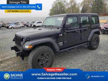 New 2019 Jeep Wrangler 4WD Unlimited Sport