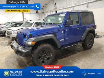 New 2020 Jeep Wrangler 4WD Sport
