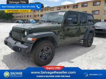 New 2022 Jeep Wrangler 4WD Unlimited Sport