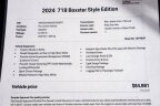 Thumbnail Photo 1 for 2024 Porsche 718 Boxster