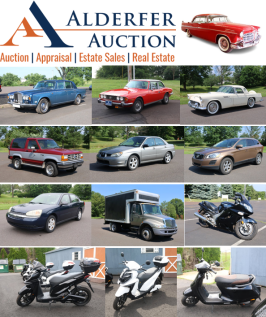 Alderfer Auction - Vehicles, Motorcycles & Equipment - Online Only Auction