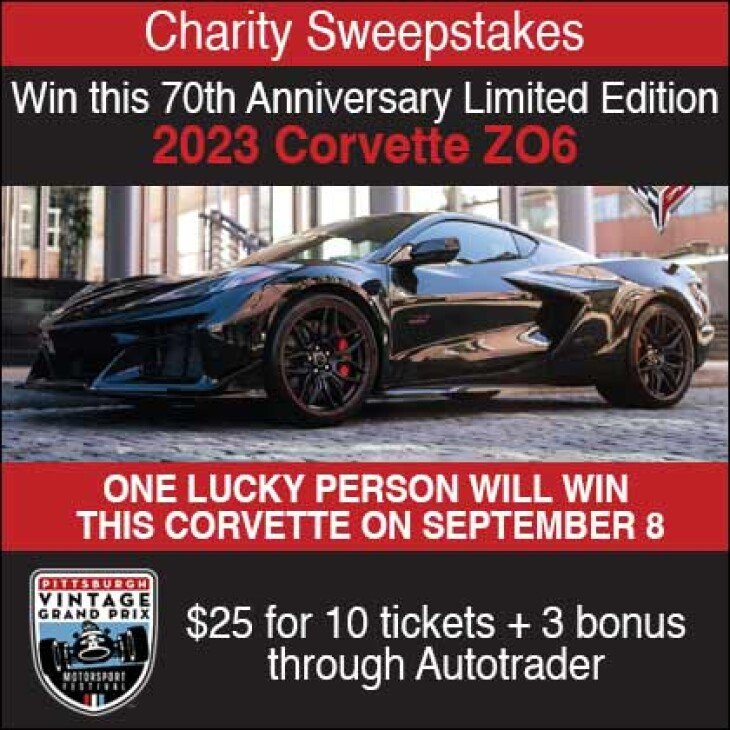 Pittsburgh Vintage Racing Association - 2023 70th Anniversary Corvette Z06 Sweepstakes