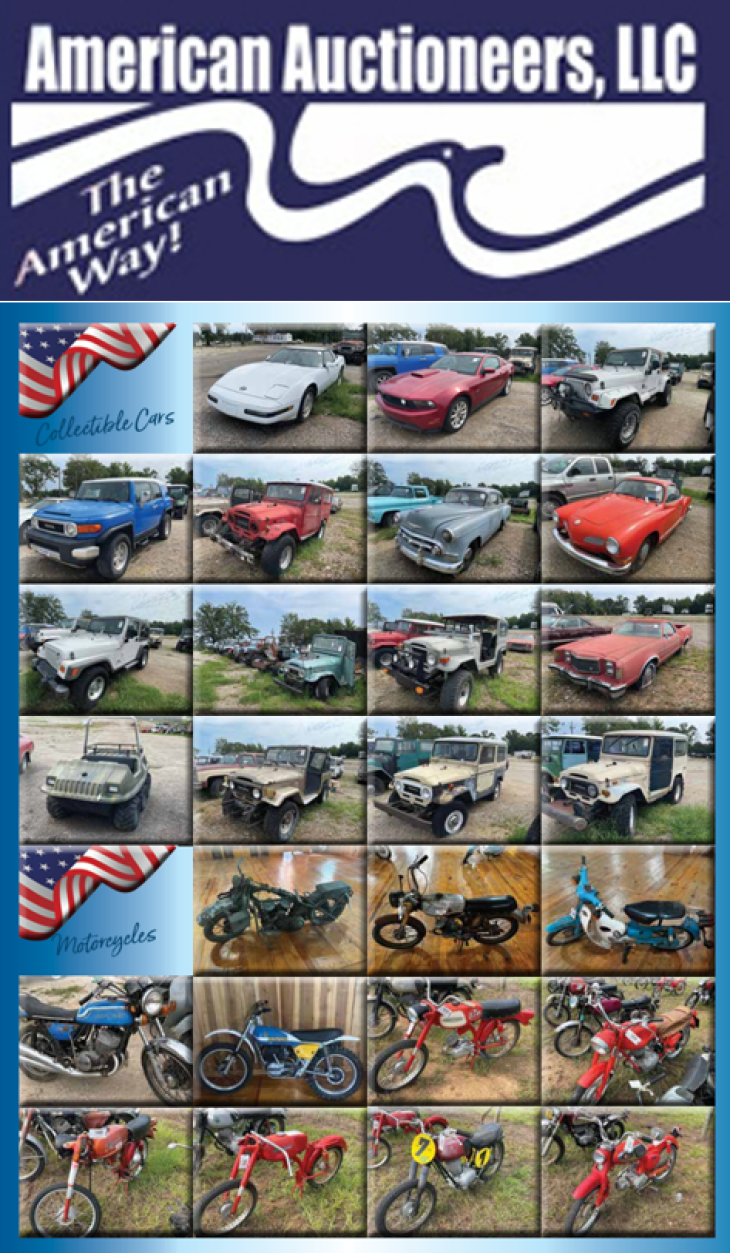 Absolute Estate Auction - Classic Cars, Motorcycles and Equipment - Live with Online Bidding