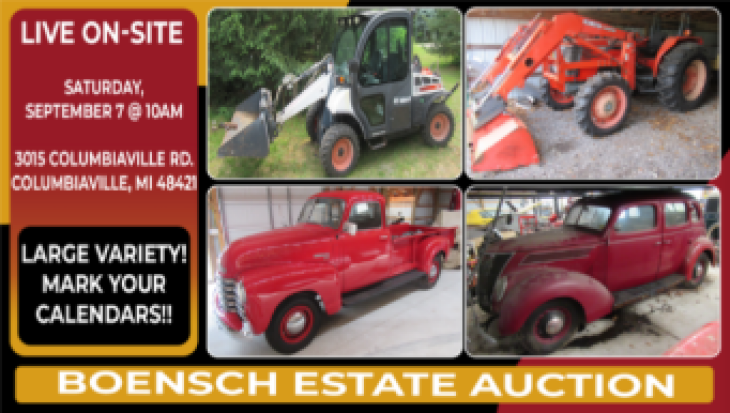 Estate Auction - Classic Vehicles, Motorcycles & Equipment - Live with Online Bidding