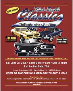 15th Annual Mid-South Classic Collector Car Auction