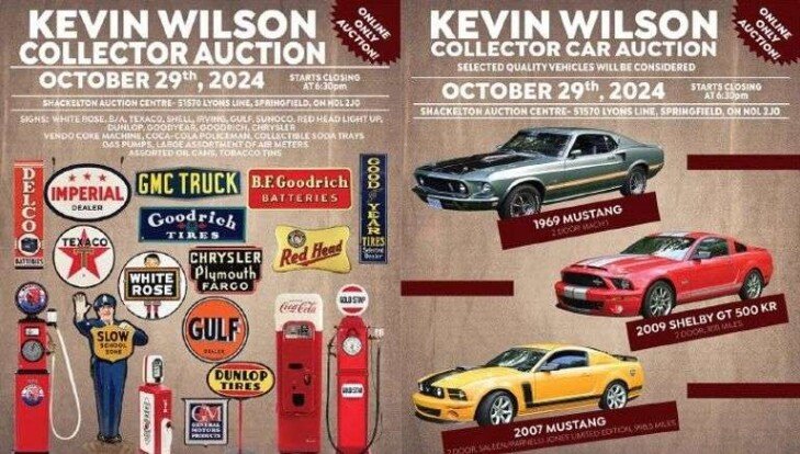 KEVIN WILSON COLLECTION - ONLINE ONLY AUCTION