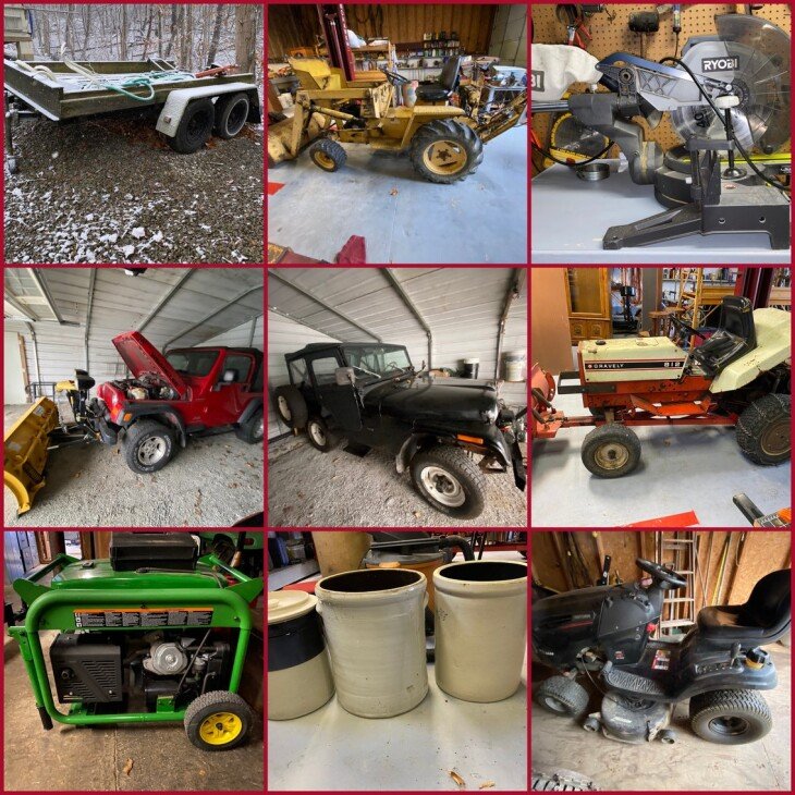 Scenery Hill, PA – Jeep Wranglers, John Deere, Tools, Parts, Collectibles & Much More - Online Only