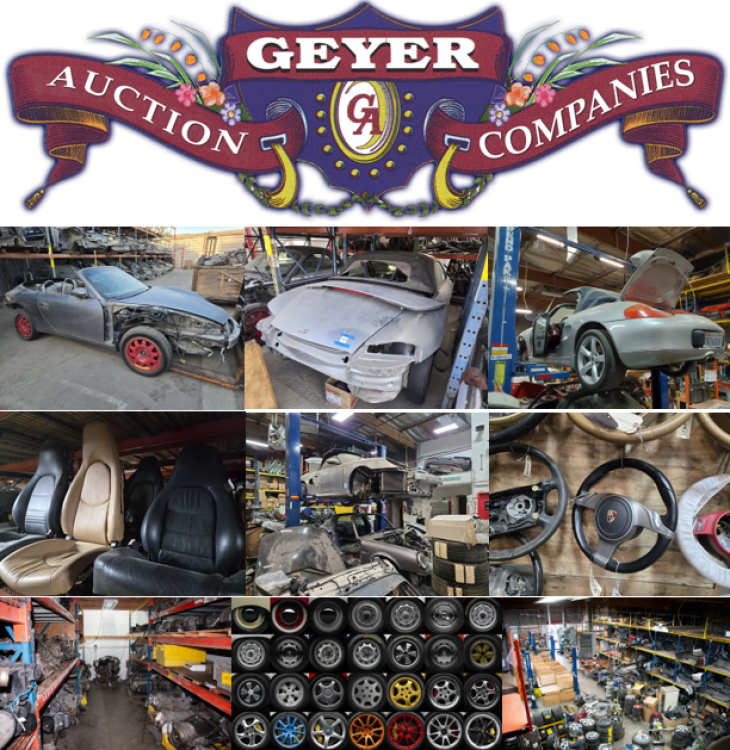 PORSCHE Salvage Yard Liquidation Auction - Online Only