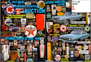 Large Advertising Auction - Classic Cars & Petrolinia - Live with Online Bidding