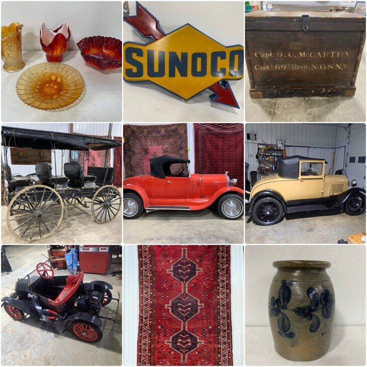 Old Time Style LIVE Antique & Collectible Auction with Online Bidding