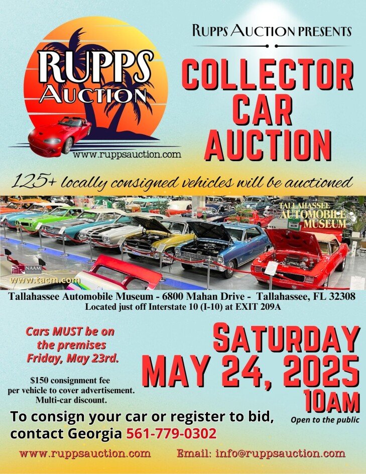 Rupps Auction - 2025 Collector Car Auction - NOW SEEKING CONSIGNMENTS