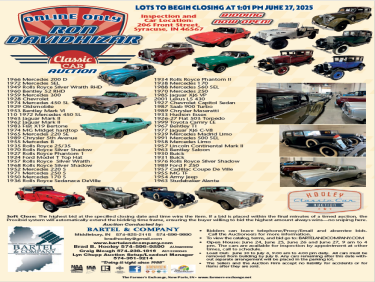 Davidhizar Vintage Automobile Collection Auction - Online Only