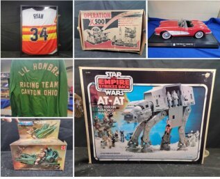 Kiko Auctioneers  Presents Outstanding Toy Auction Corvette Collection, Vintage Star Wars, 1980s Action Figures, Cereal Premiums, Sports Memorabilia & Cards, And More!
