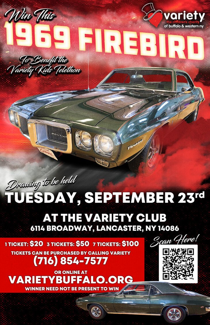 Variety Children's Charity of Buffalo - 1969 Pontiac Firebird Sweepstakes