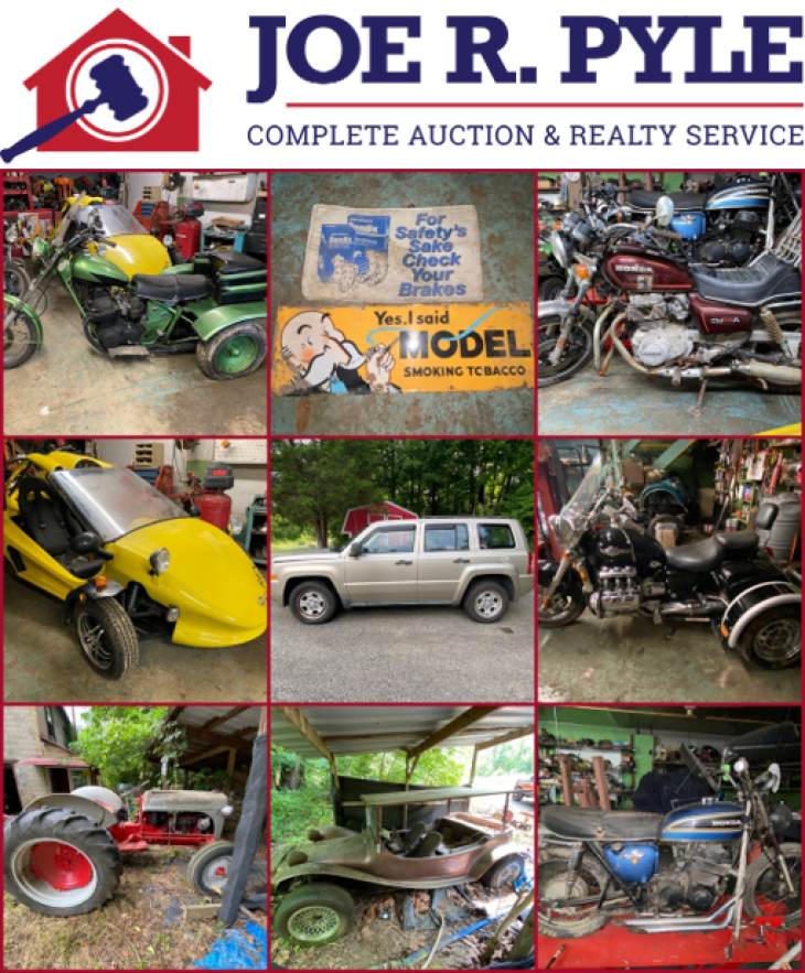 Lifetime collection of Motorcycles, Cars, Tractor, Parts, Tools & More - Online Only Auction