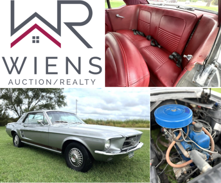 1967 FORD MUSTANG COUPE - ONLINE ONLY AUCTION