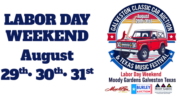 The Galveston Classic Car Auction & Texas Music Festival - Live Event with Online Bidding